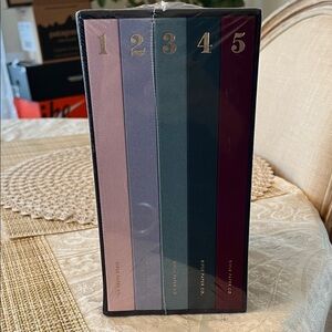 Rifle Paper Co. 5 Year Keepsake Journal Set NWT! Book cloth journals!